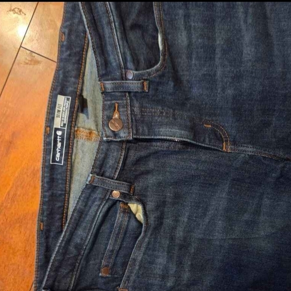 Womans Size 14 Slim Fit Blue Carhartt Jeans - Picture 2 of 4